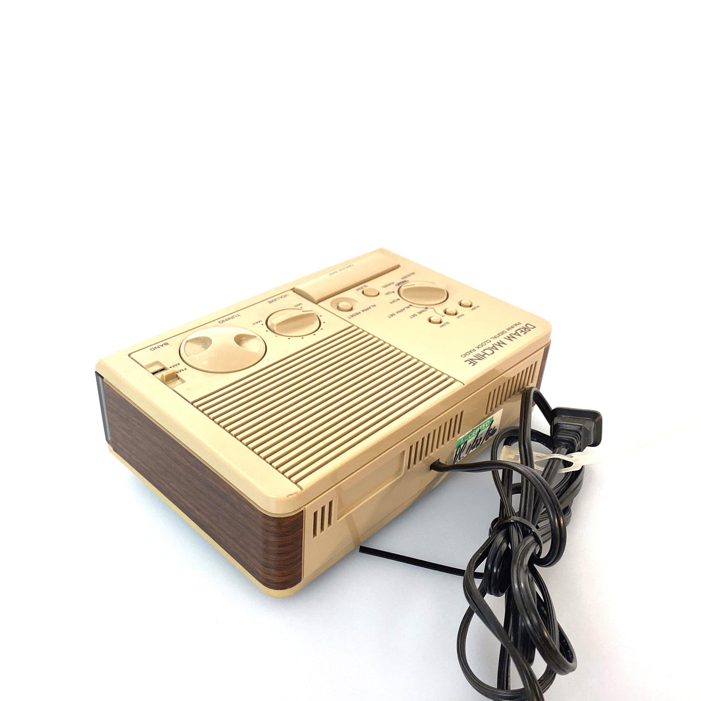 Vintage Sony Dream Machine ICF-C3W Wood Digital Alarm Clock AM FM Radio