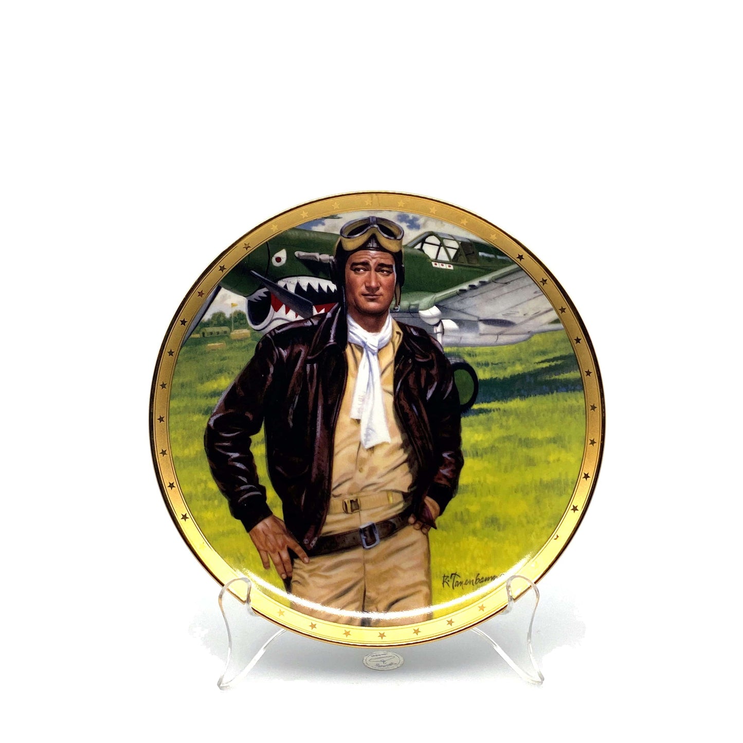 John Wayne | Symbol Of America’s Fighter Pilot | Franklin Mint Collectors Plates Series | 8 in.