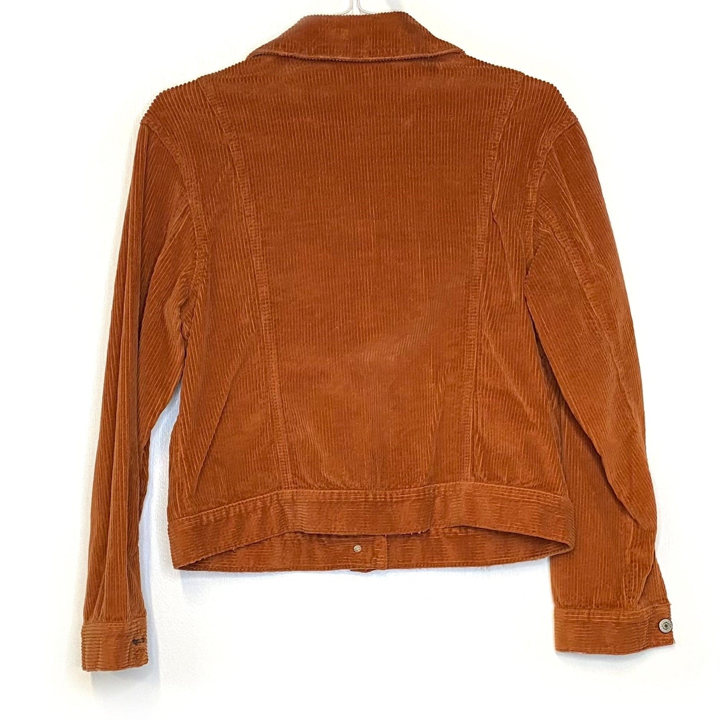 Free People Womens Size S Orange Corduroy Jacket L/s Pre-Owned