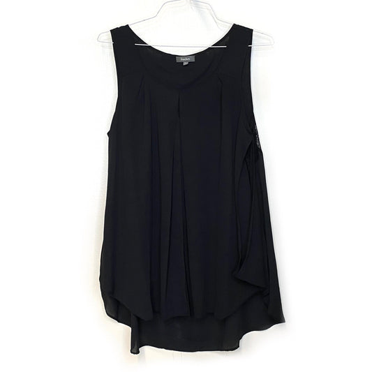 Neiman Marcus Womens Size L Black Sleeveless Lacey Top Shirt Pre-Owned