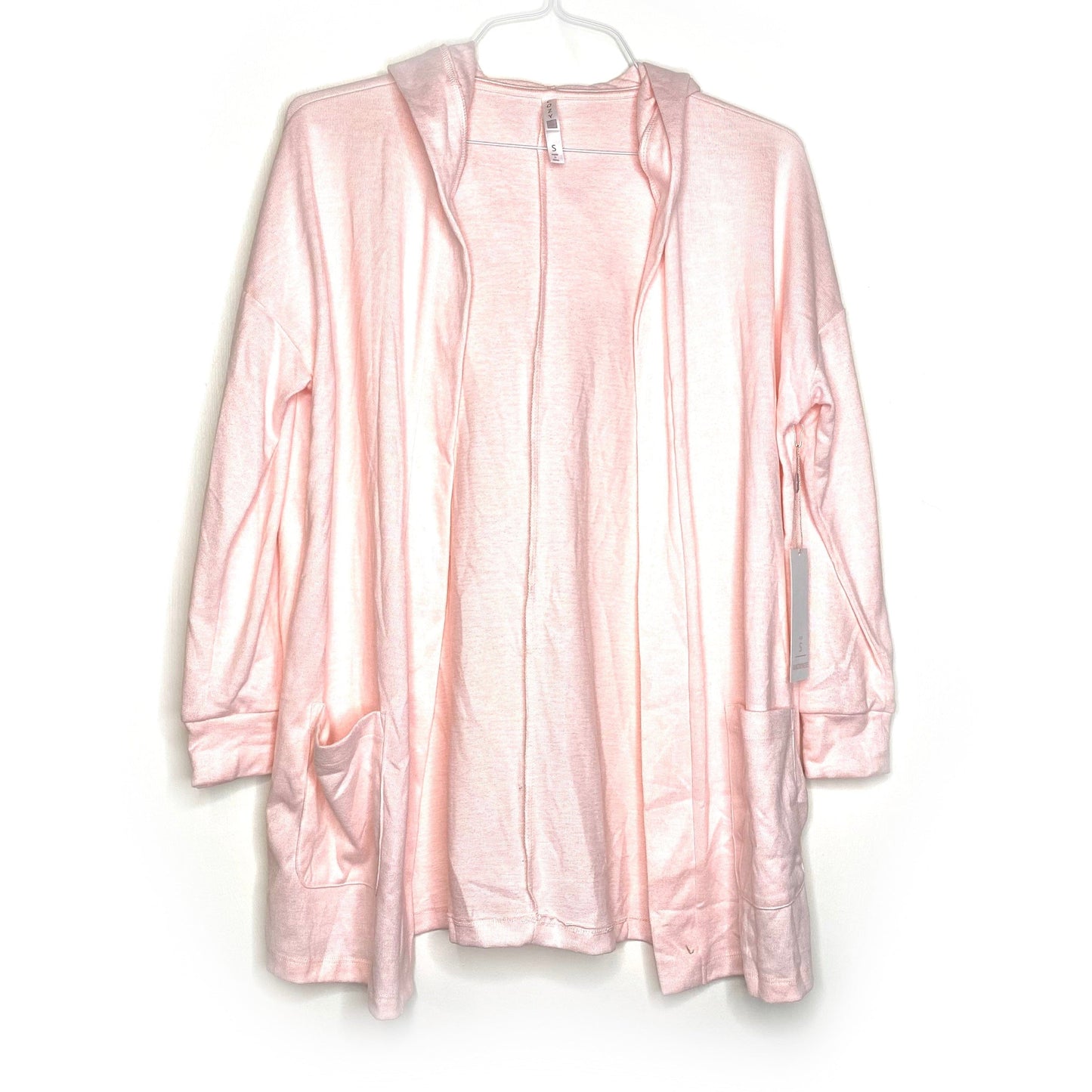 LuLaRoe Womens S Hooded COZY Pink Mackenzie Solid Cardigan Sweater L/s NWT