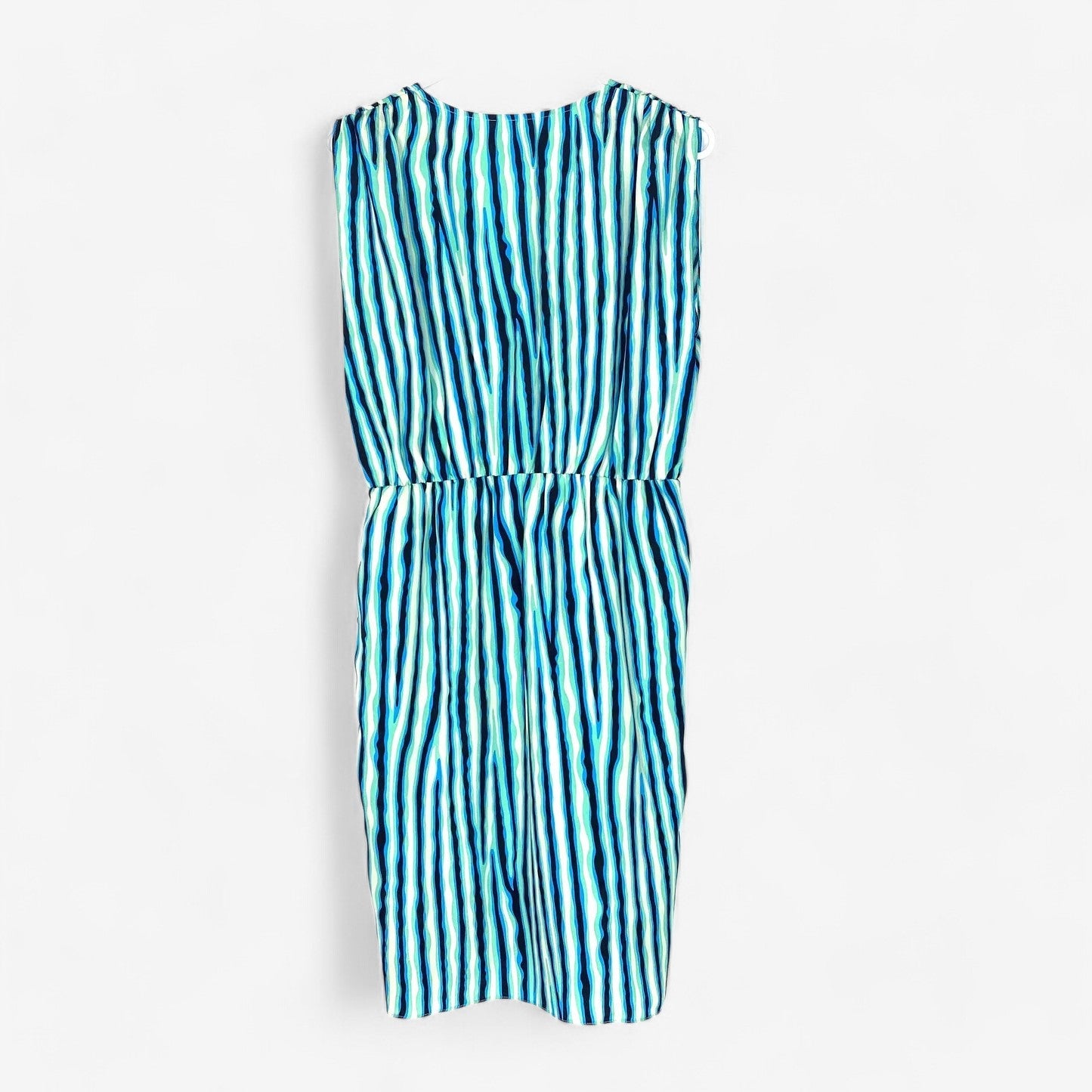 MM Couture by Miss Me Women's Striped Sleeveless Faux Wrap Dress - Size L