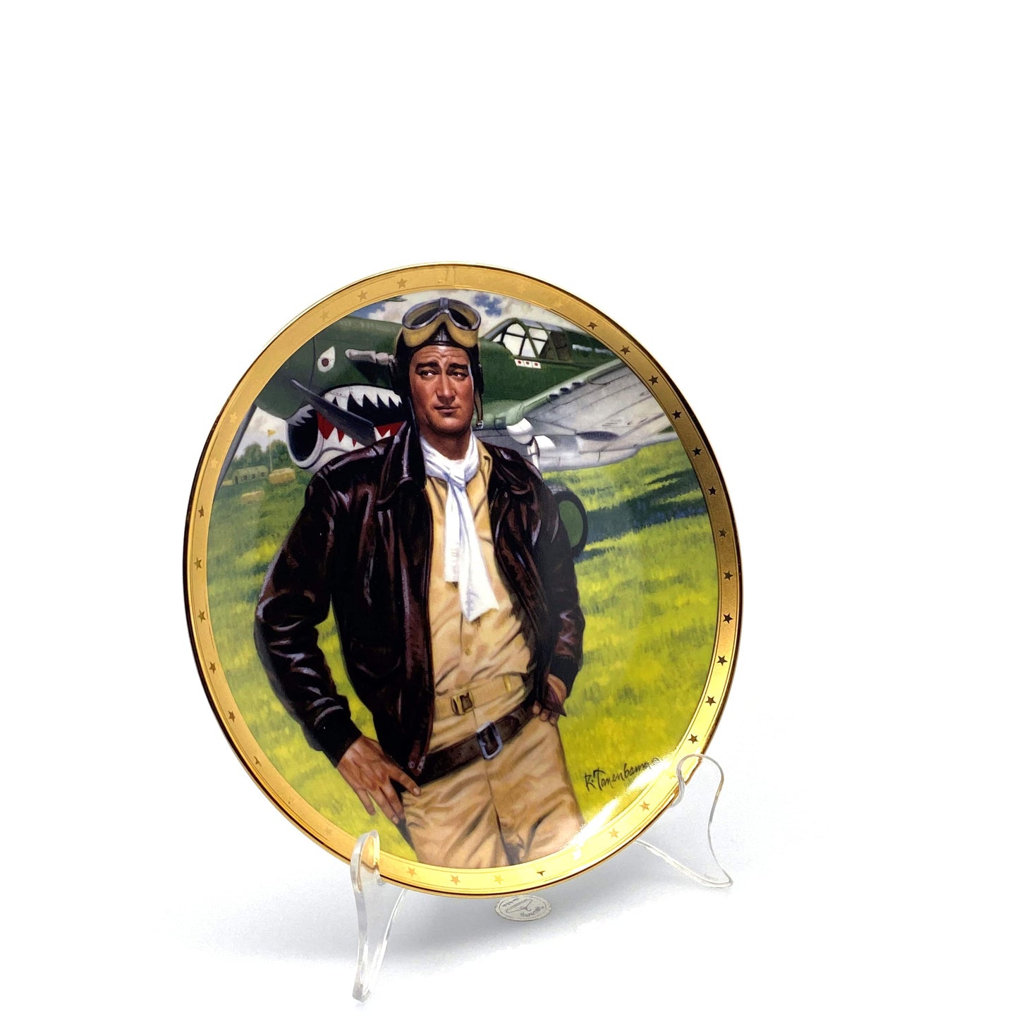 John Wayne | Symbol Of America’s Fighter Pilot | Franklin Mint Collectors Plates Series | 8 in.