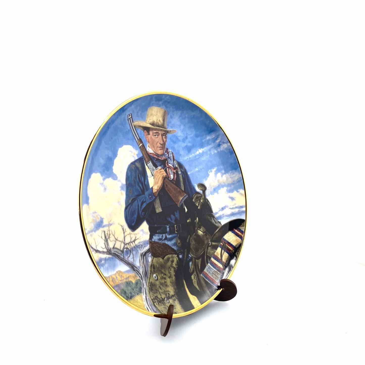 John Wayne | Spirit Of The West | Franklin Mint Collectors Plates Series | 8 in. | EUC