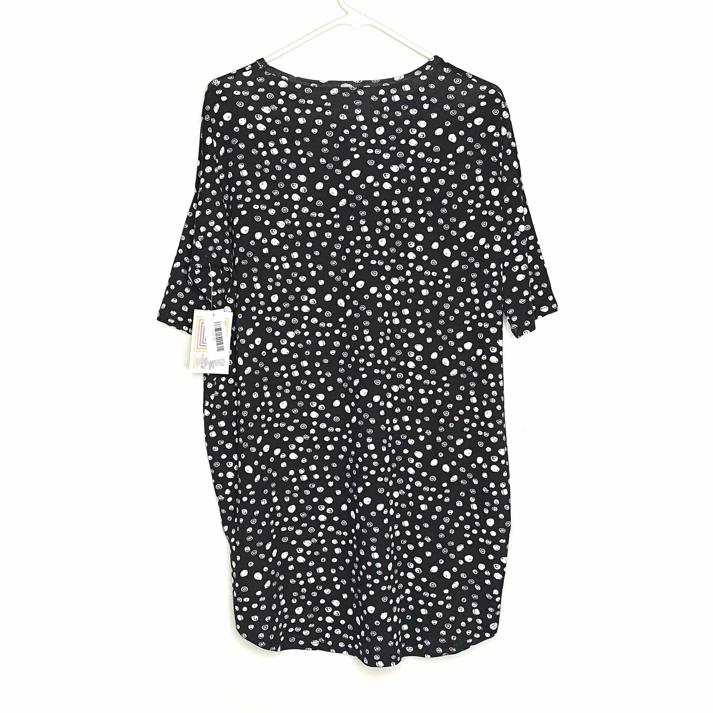 LuLaRoe | Spotted Irma S/s Tunic Top | Color: Black/White | Size: XS | NWT