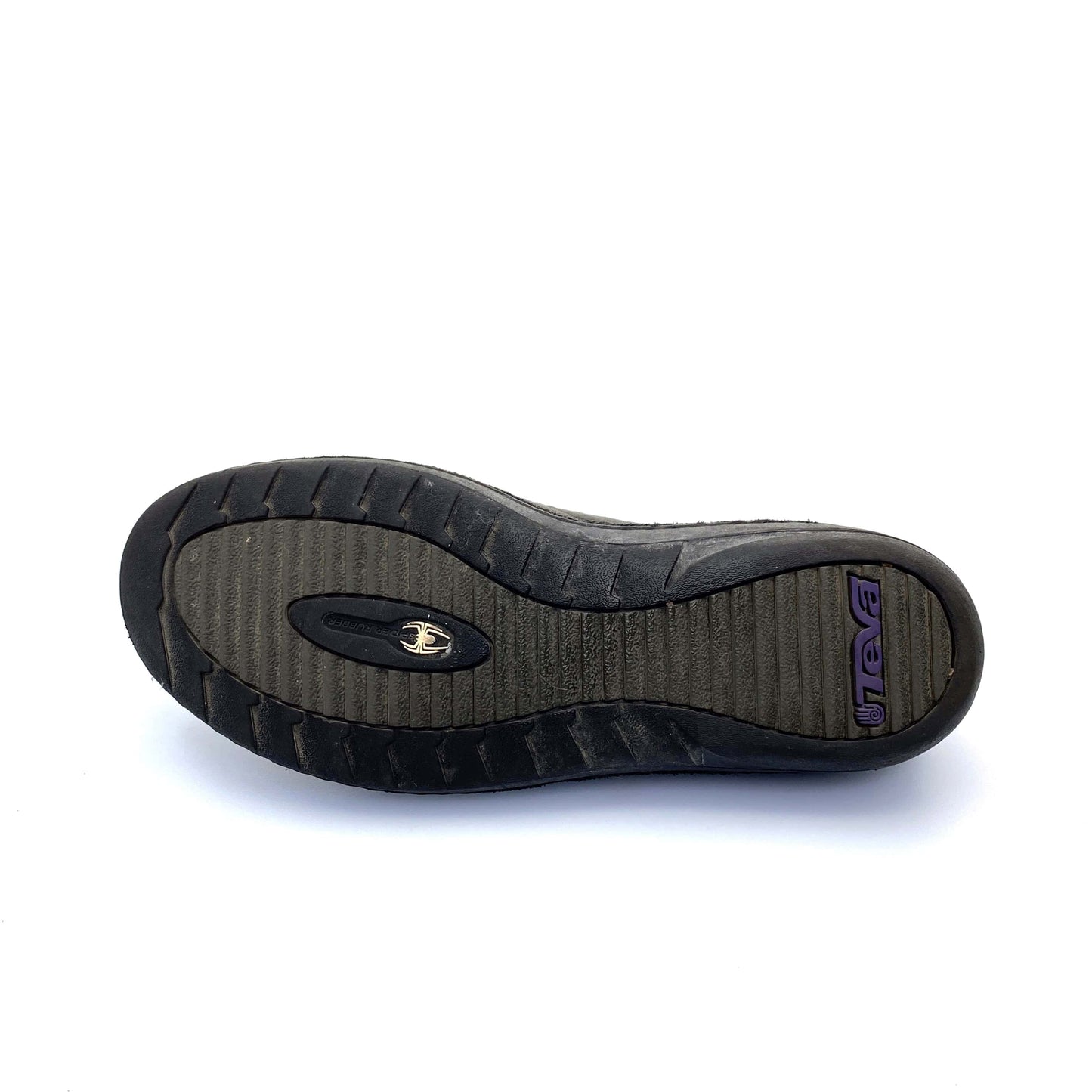 Teva Womens 8.5 Beluga Kiru Gray Nubuck Lined Mocs Shoes Spider Soles
