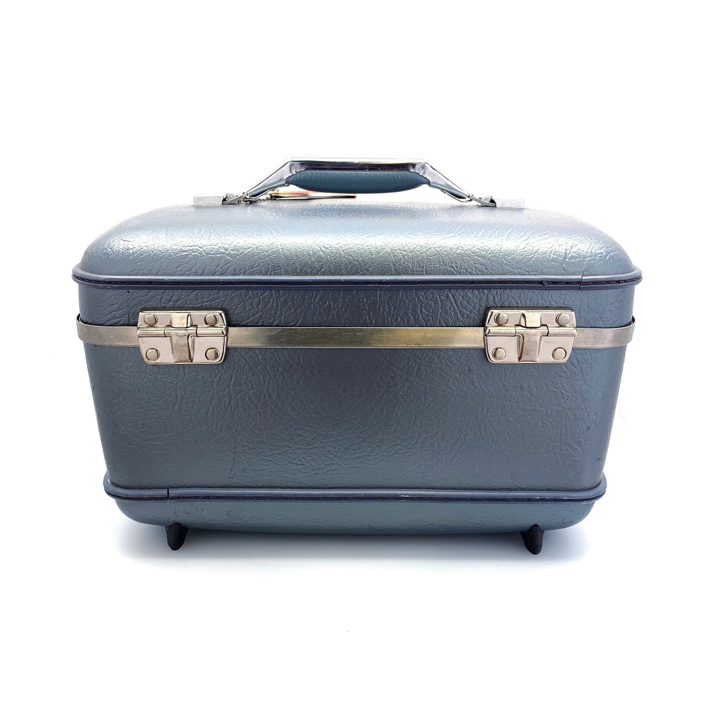 Vintage Blue Suitcase Vintage Monarch Suitcase Vintage 