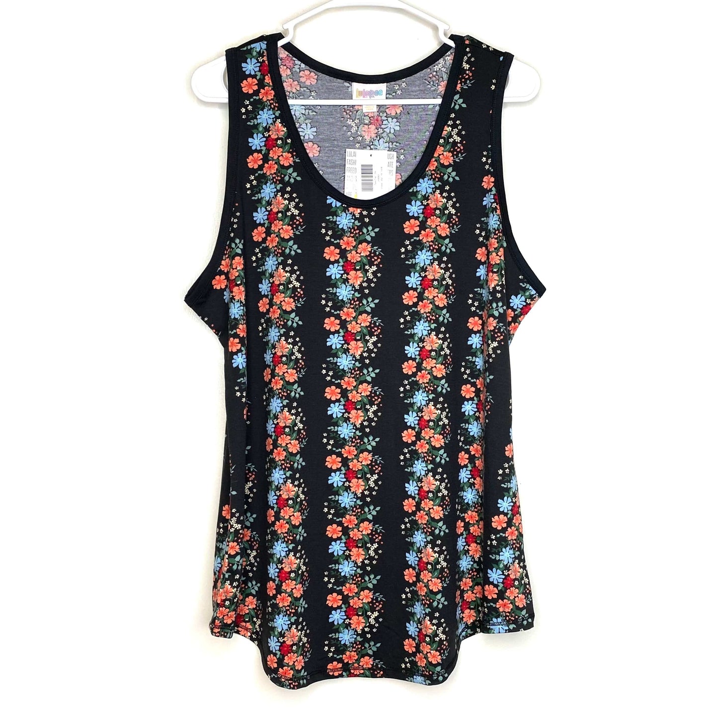 LuLaRoe | Floral Sleeveless Tank Top Shirt | Color: Black | Size: 3XL | NWT