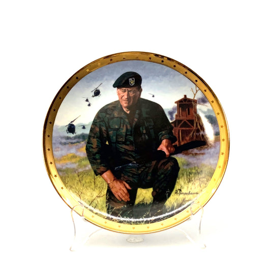 John Wayne | Legendary Green Beret | Franklin Mint Collectors Plates Series | 8 in.