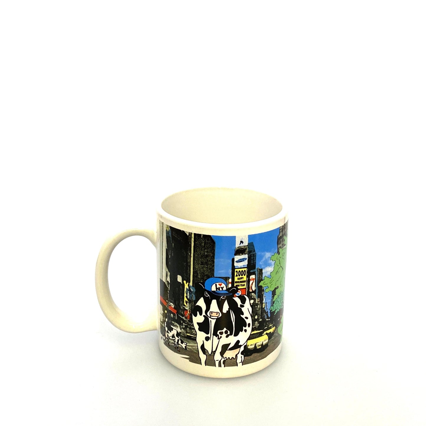 Road Trip Cows Travelin’ East White Ceramic Coffee Cup 12 Fl Oz