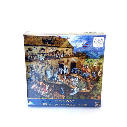 SunsOut | 'It’s A Zoo' Jigsaw Puzzle 19”x30” | 1000 Pc | NIB