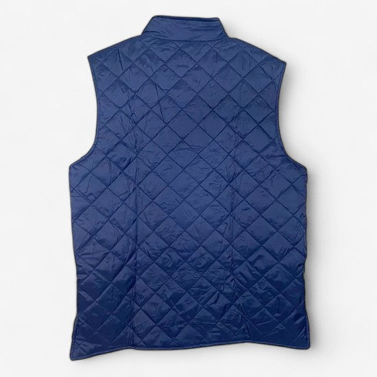 Weatherproof Vintage Men's Blue Quilted Vest - Size L - Full Zip