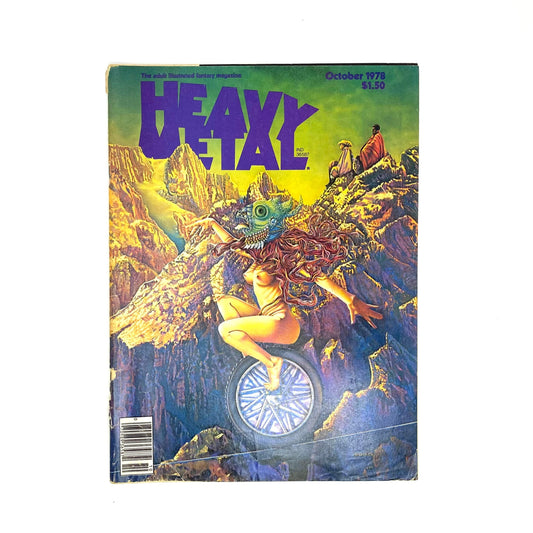 HEAVY METAL - Adult Illustrated Fantasy Erotic Magazine - October 1978