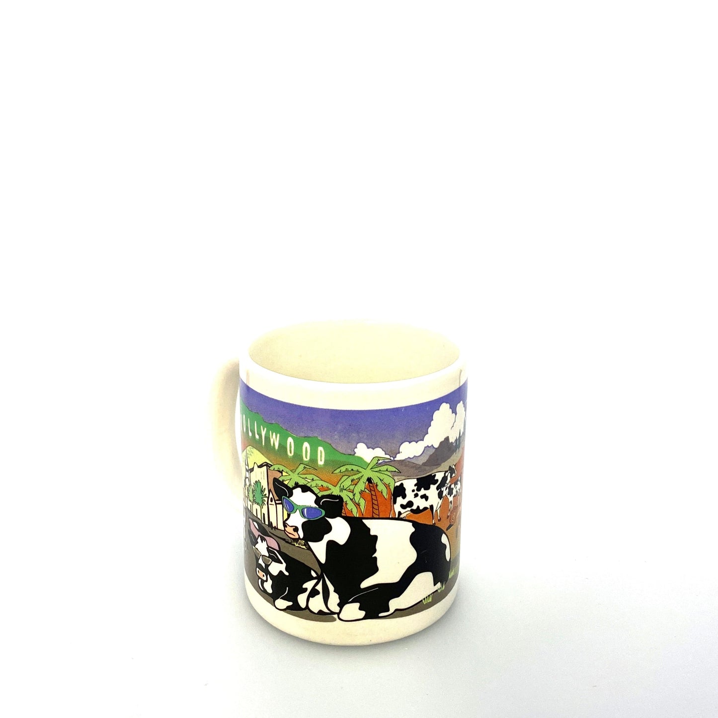 Road Trip Cows Travelin’ West White Ceramic Coffee Cup 12 Fl Oz