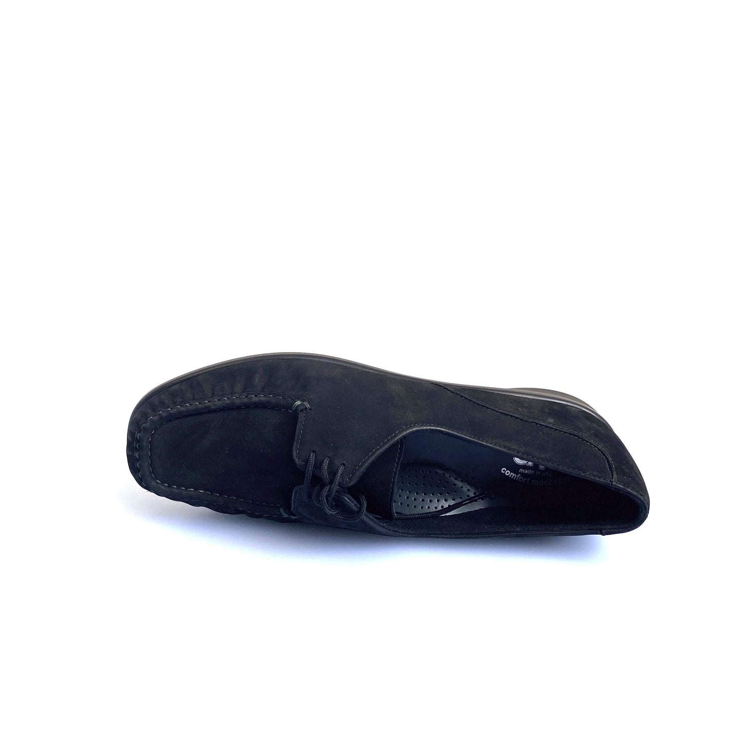 SAS Womens Petra Lace-Up Loafer Size 11 Charcoal Black Leather Shoes Tripad Comfort Walking EUC