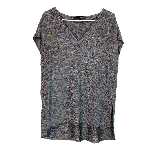 Harvé Benard | Womens S/s Fashion T-Shirt | Size: L | Dark Gray | EUC