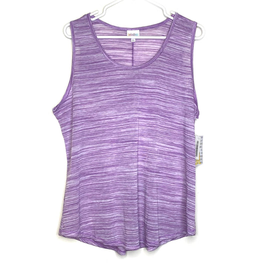LuLaRoe Womens Size 3XL Light Purple Tank Top Shirt Heather Tank Sleeveless NWT
