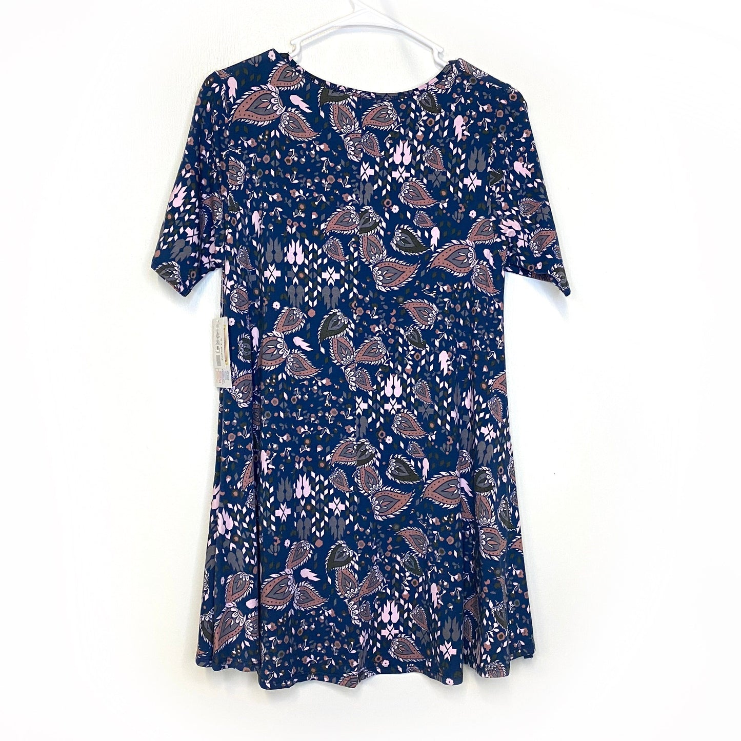 LuLaRoe Perfect T Swing Top | S (8-14) | Blue Floral | NWT