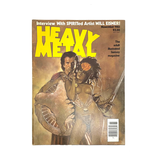 HEAVY METAL - Adult Illustrated Fantasy Erotic Magazine - November 1983