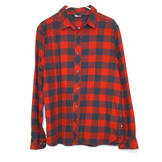 The North Face | Plaid Flannel Button-Up L/s Shirt | Color: Black/Red | Size: M | Pre-Owned