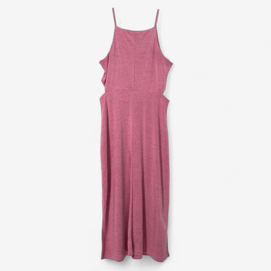 Topshop Women's Pink Bodycon Cutout Dress - Spaghetti Straps - Size 6 - Pre-Owned