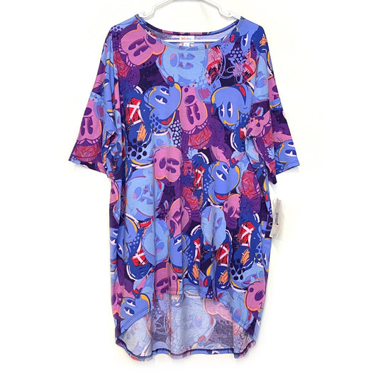 LuLaRoe | Irma Graphic S/s Tunic Top | Design: Mickey Mouse Multicolor | Size: XL | UNICORN | NWT