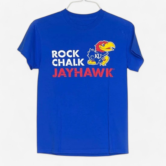 University of Kansas Jayhawks Unisex Blue T-Shirt Size S