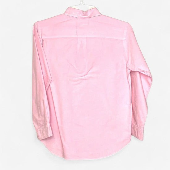 Ralph Lauren Boys' Pink Dress Shirt with Pony Logo - Long Sleeve, Size 14