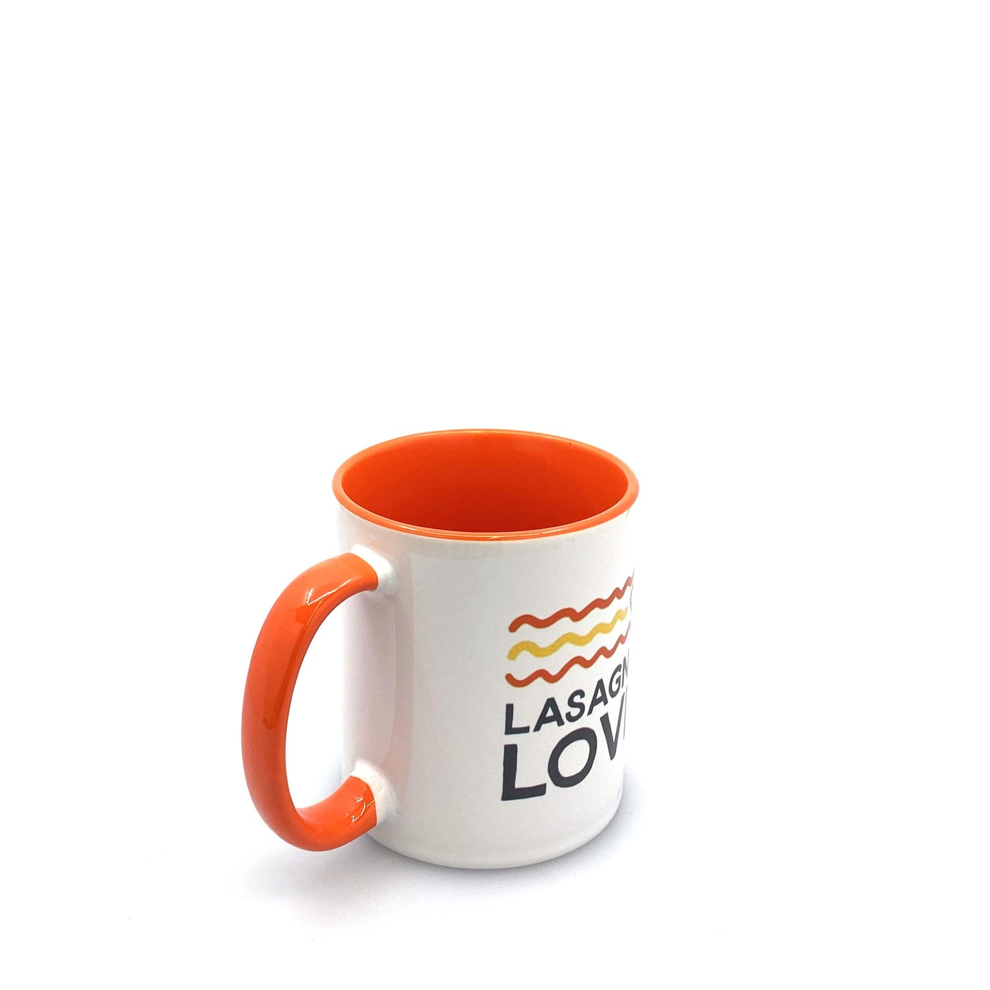 Lasagna Love Chef Charity Volunteer Exclusive Coffee Cup White Orange 12 Fl Oz