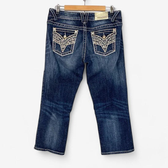 Vigoss New York Capri | Size 9/10 Length 21 | Blue Denim