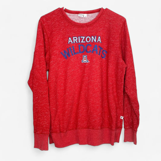 Venley Women's Arizona Wildcats Red Crewneck Pullover Sweatshirt - Size L - NCAA Licensed - Excellent Condition