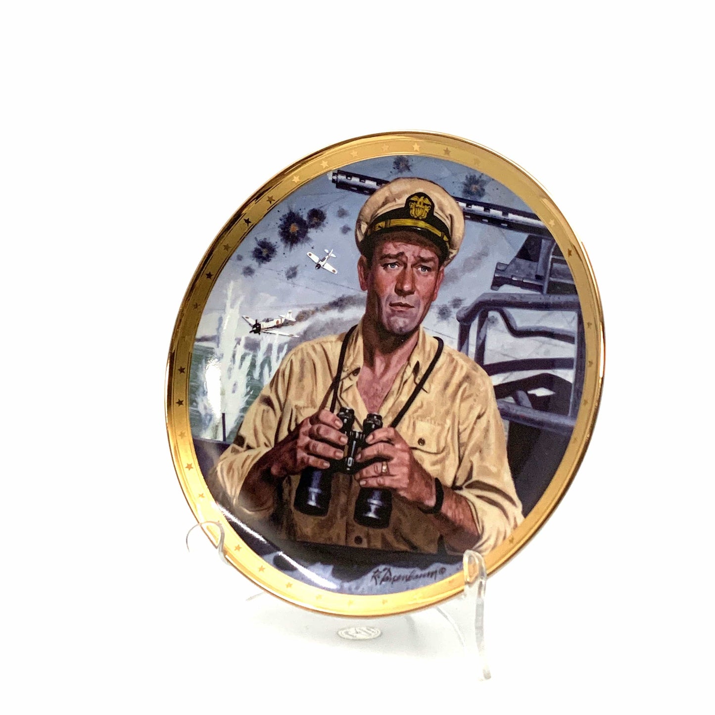 John Wayne | Symbol Of America’s Naval Heroes | Franklin Mint Collectors Plates Series | 8 in.