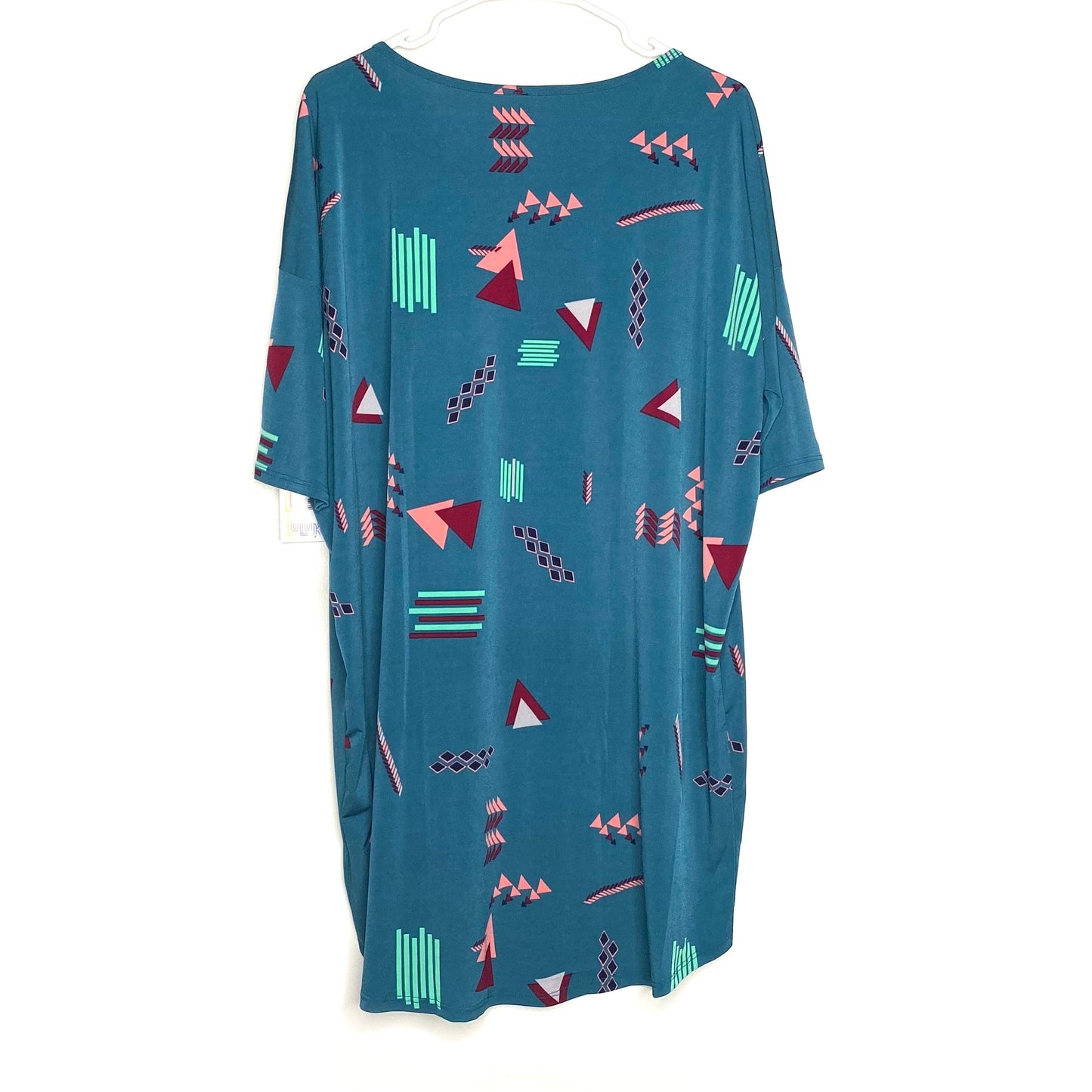 LuLaRoe | Geometric Irma S/s Tunic Top | Color: Green | Size: L | NWT