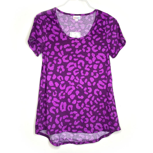 LuLaRoe Womens S Purple/Purple Classic T Animal Print T-Shirt S/s NWT