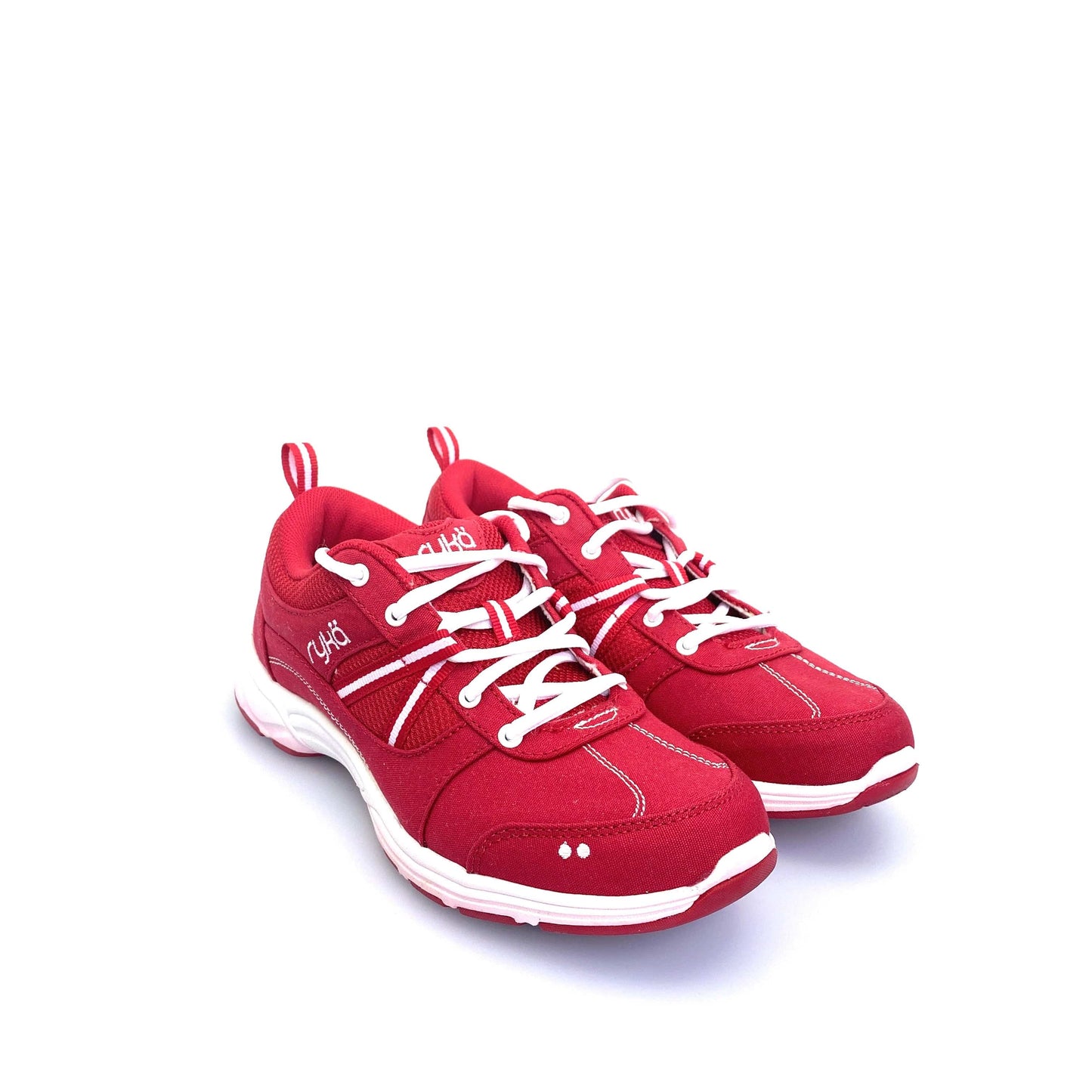 Rykä Crimson Red Tempo Walking Shoe, Size 6.5M Red/White Lace Up Shoes NEW
