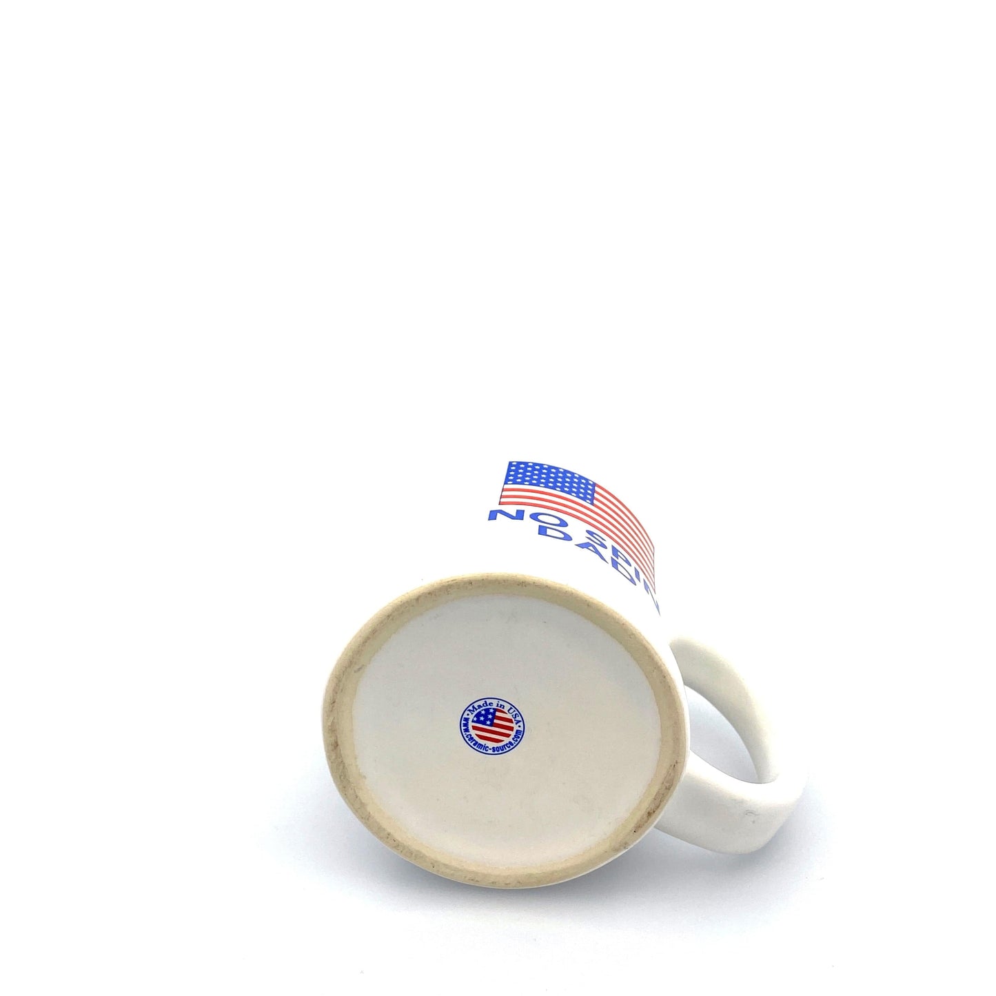 "No Spin Dad" Bill O'Reilly Coffee White Ceramic American Flag 14 Fl Oz