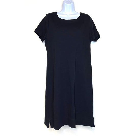 Talbots Womens Dress Size L Black Casual Dress S/s (NWT)