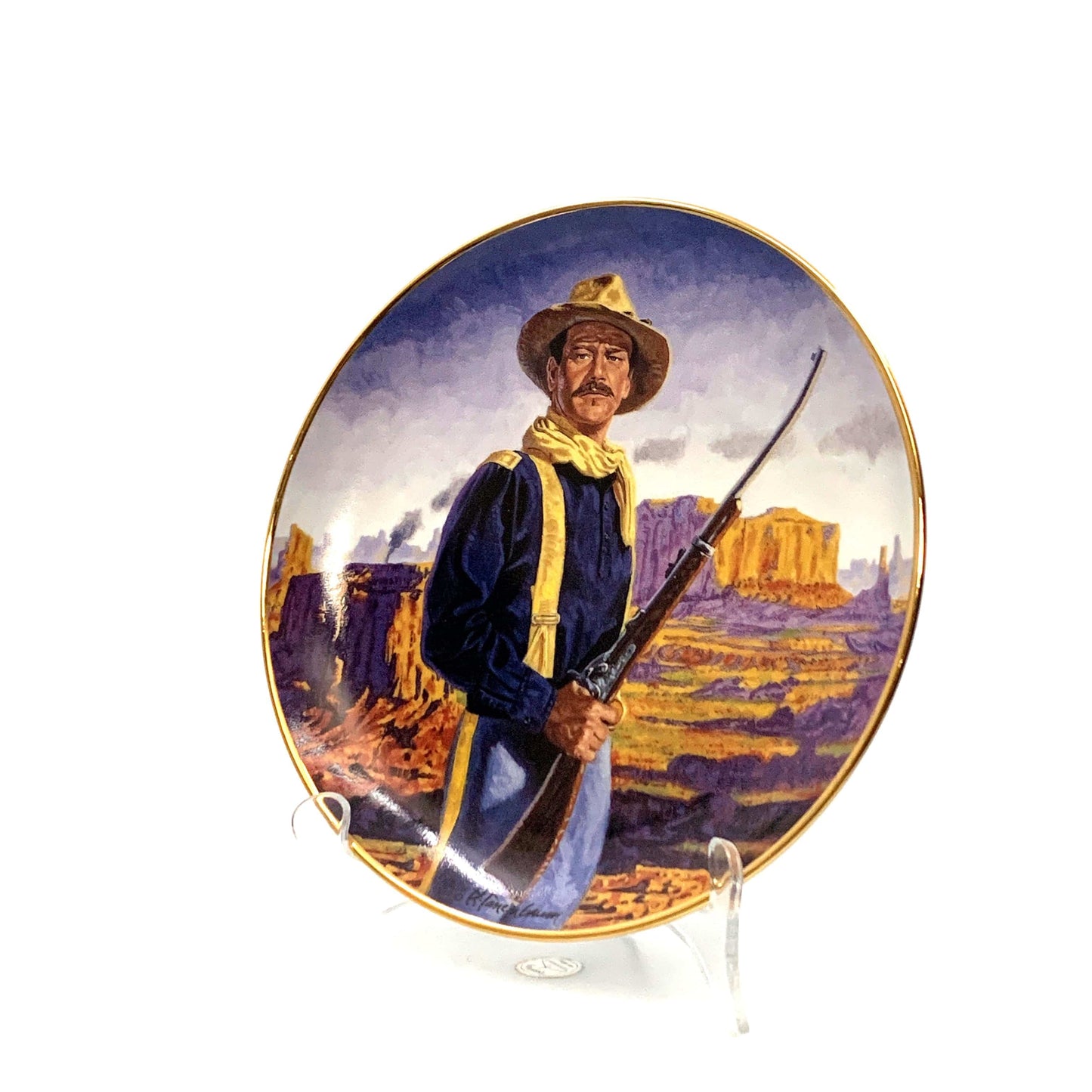 John Wayne | Hero Of The West | Franklin Mint Collectors Plates Series | 8 in.