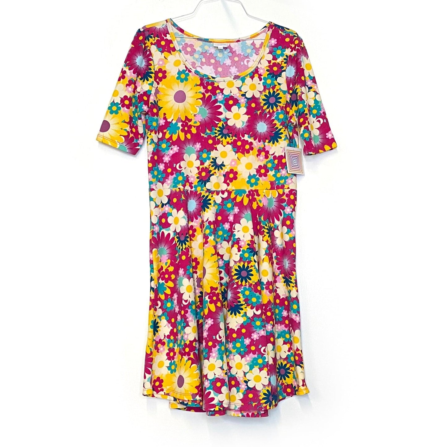 LuLaRoe | Multicolor Nicole Floral Fit And Flair Dress | Size: 3XL | S/s | NWT