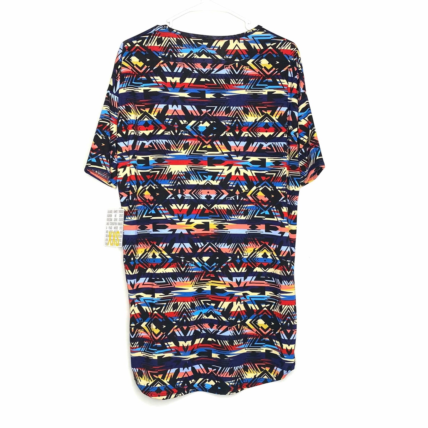 LuLaRoe | Southwestern Irma S/s Tunic Top | Color: Black/Multicolor | Size: XXS | NWT