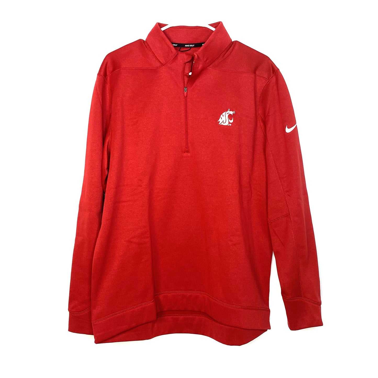 Nike Golf | Mens Washington State Cougars Pullover Sweatshirt 1/4 Zip L/s | Color: Red | Size: L | NWT