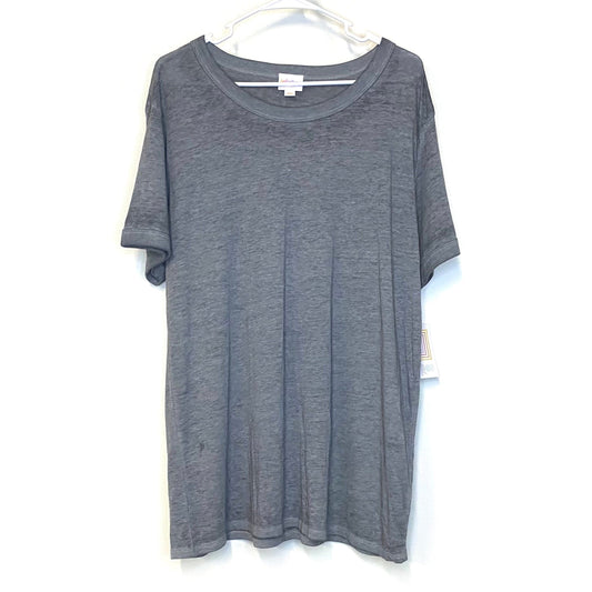 LuLaRoe | Vintage T Distressed Top | Color: Gray | Size: 3XL | Unisex | S/s | NWT