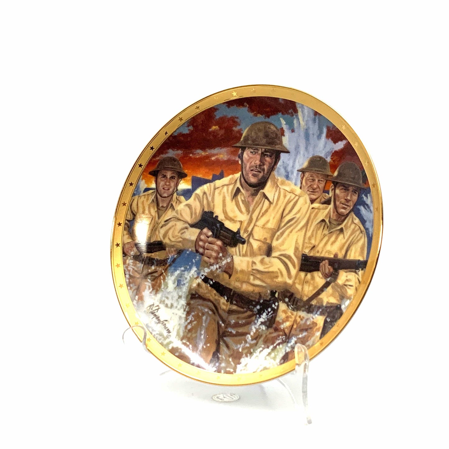 John Wayne | Symbol Of Leadership | Franklin Mint Collectors Plates Series | 8 in.