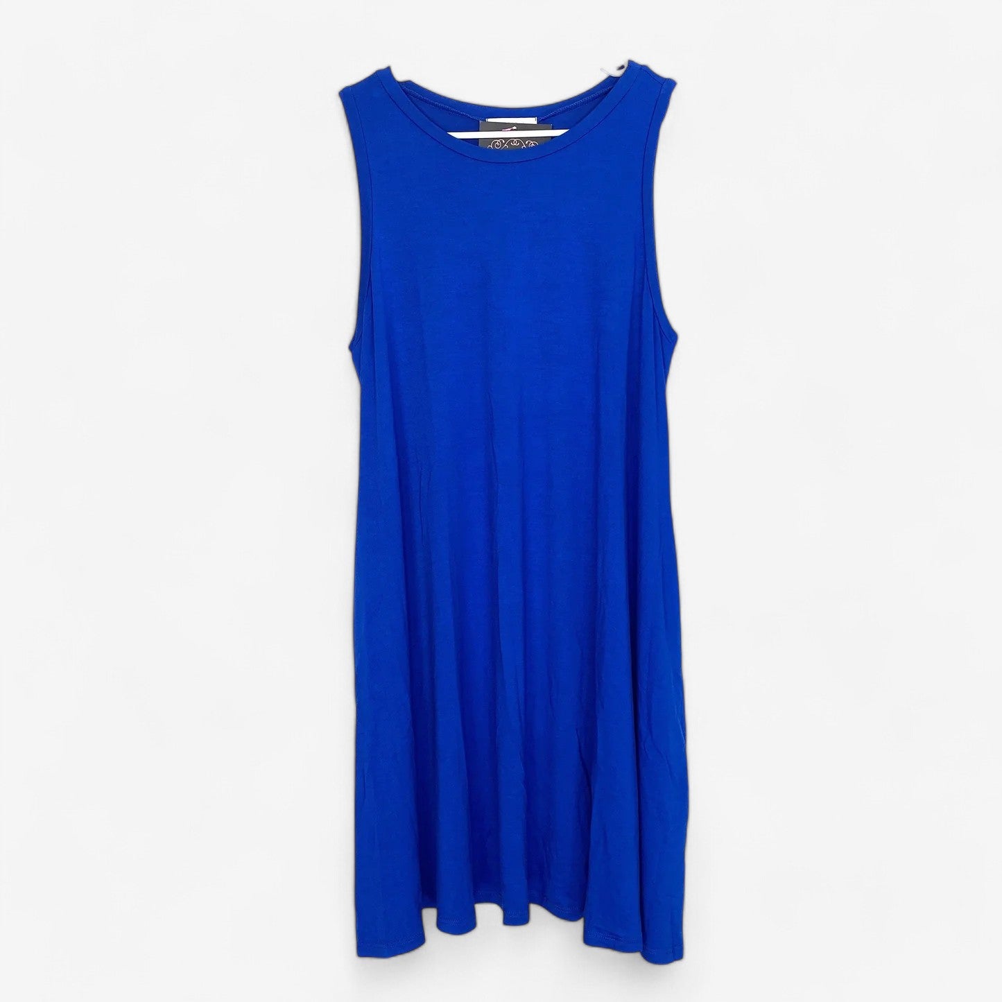 Reborn J Women's Royal Blue Sleeveless Summer Sheath Dress - Size L