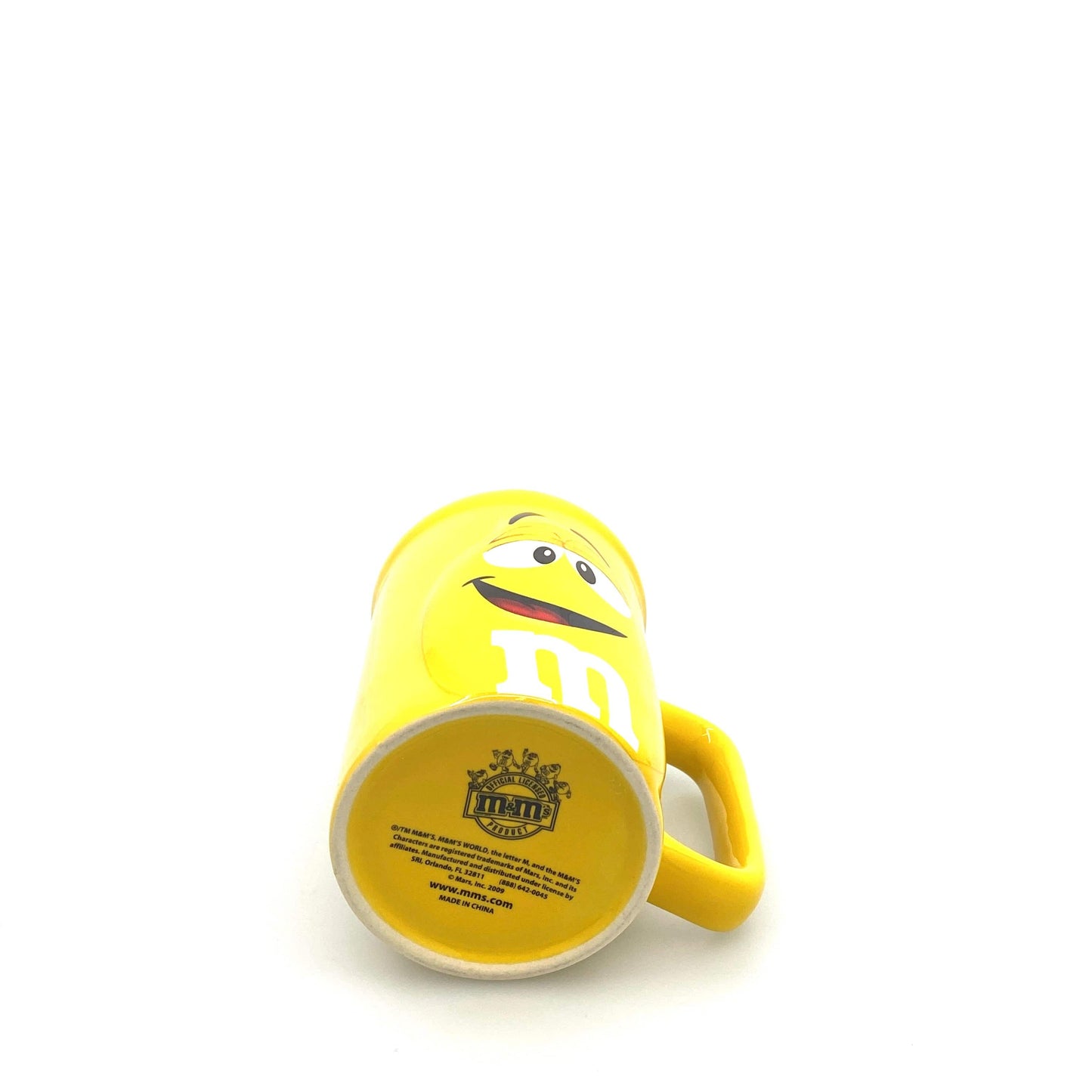 Yellow M&M Mars Candy Co Coffee Cup Mug 2009 M&M's World Florida