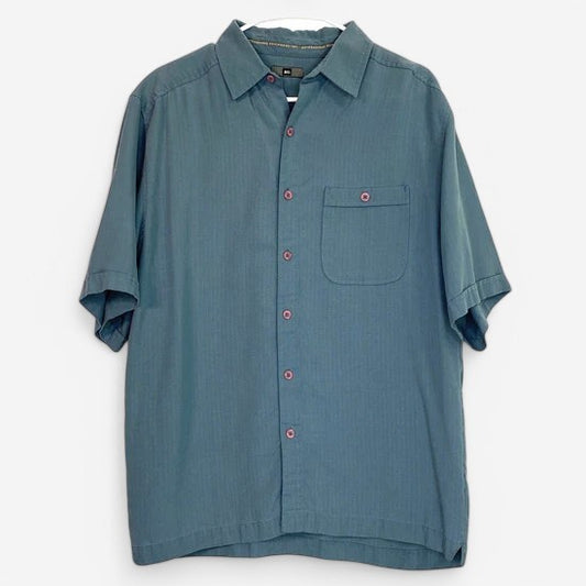 REI Men's Size S Blue Casual Short Sleeve Button-Up Shirt