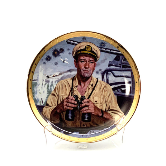 John Wayne | Symbol Of America’s Naval Heroes | Franklin Mint Collectors Plates Series | 8 in.