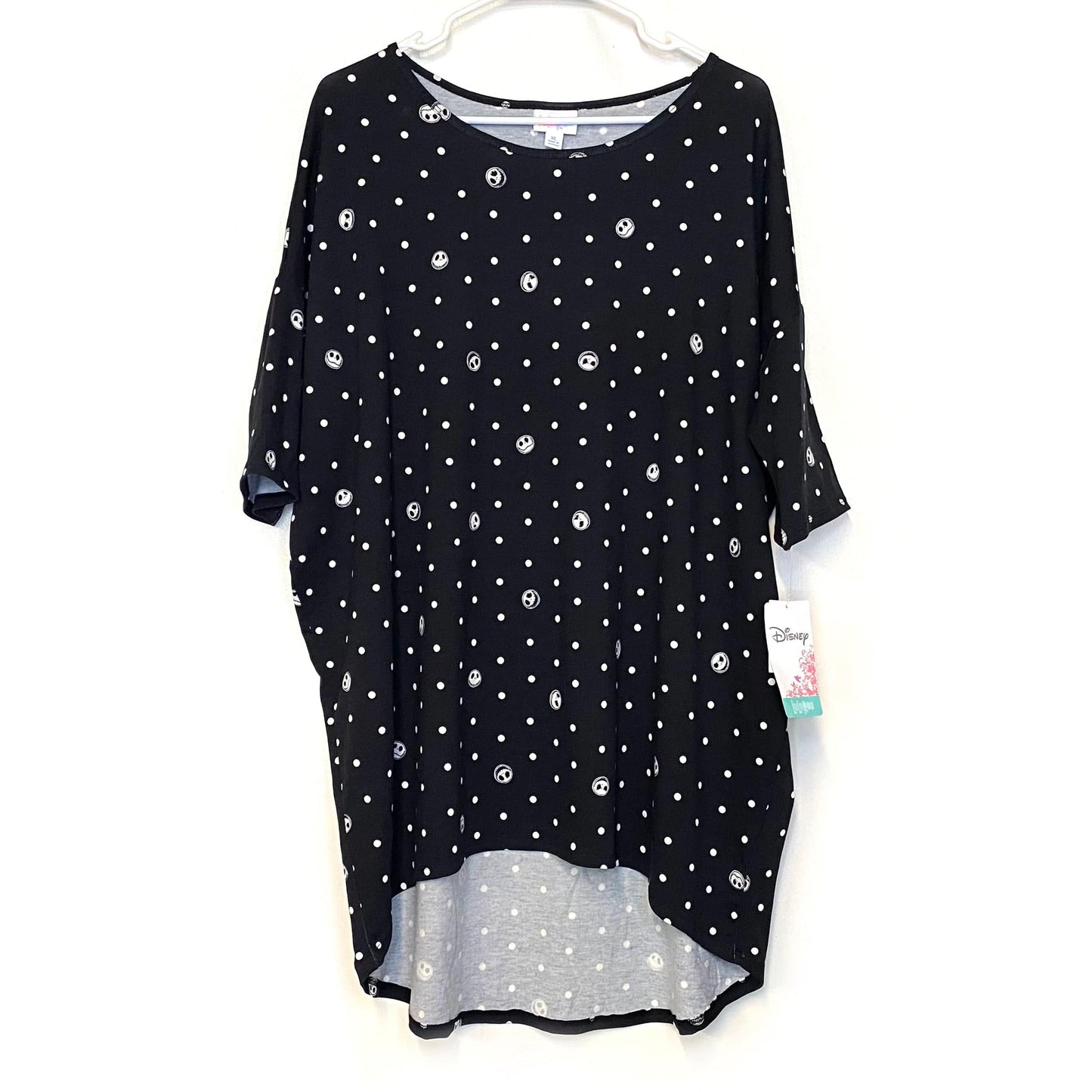 LuLaRoe | Irma Polka Dots S/s Tunic Top | Color: Halloween Black/White | Size: XL | NWT