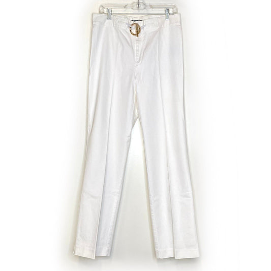 Ralph Lauren Jeans Co. Womens Size 12 White Denim ‘Pink Sands’ Jeans NWT