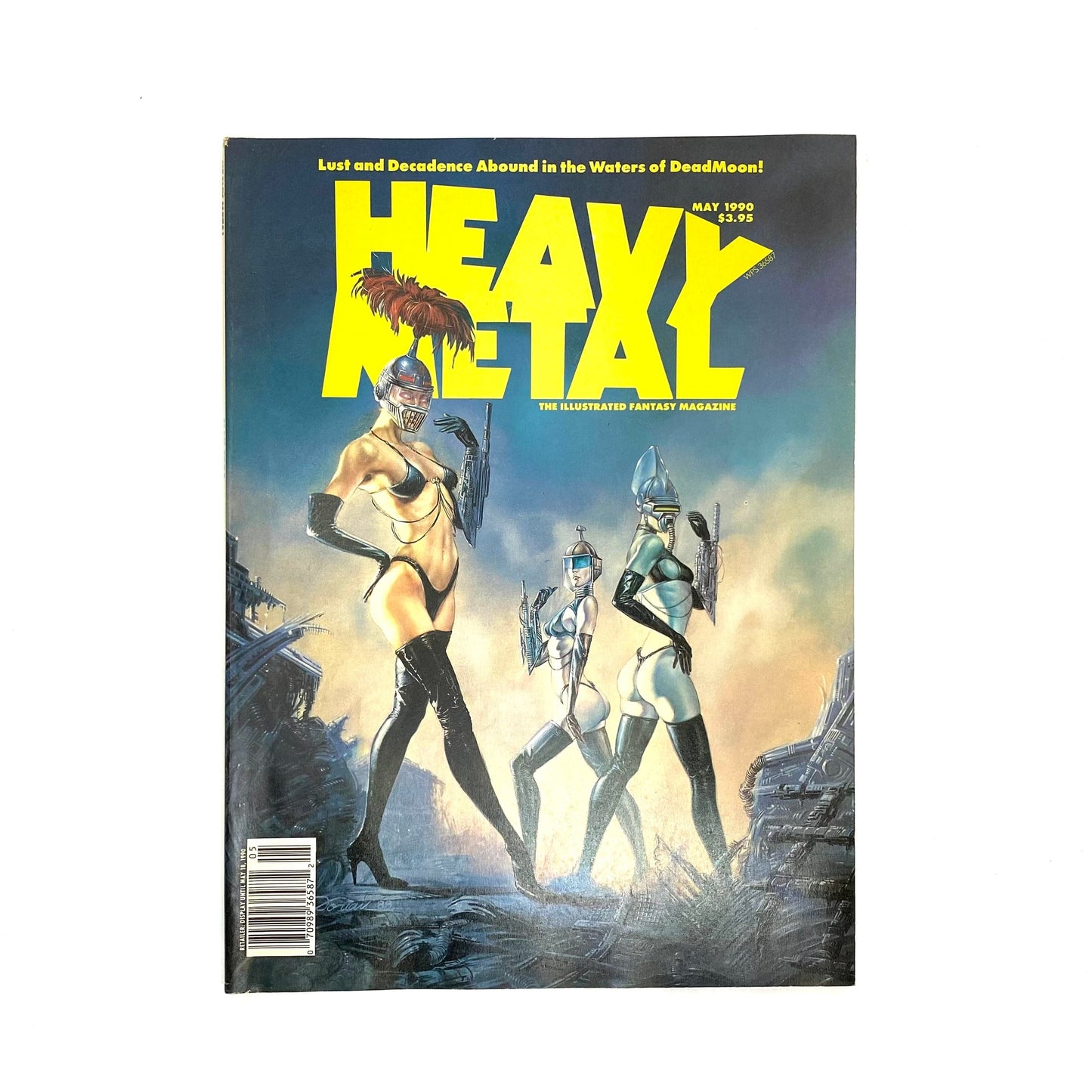 HEAVY METAL - Adult Illustrated Fantasy Erotic Magazine - May 1990